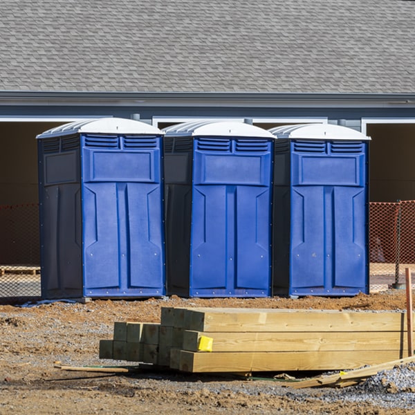 is there a specific order in which to place multiple portable restrooms in Bruce MI